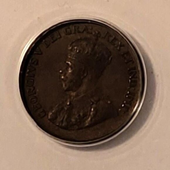 Canada George V 1927 Cent AU55 ANACS - Picture 4 of 4